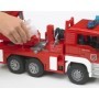Bruder camion de pompieri MAN TGA cu scara, pompa de apa si sirena
